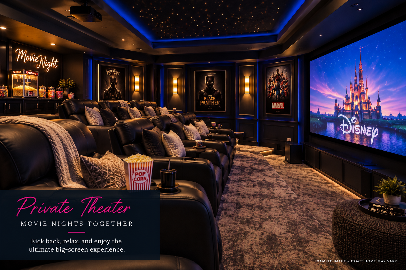 Example home theater room